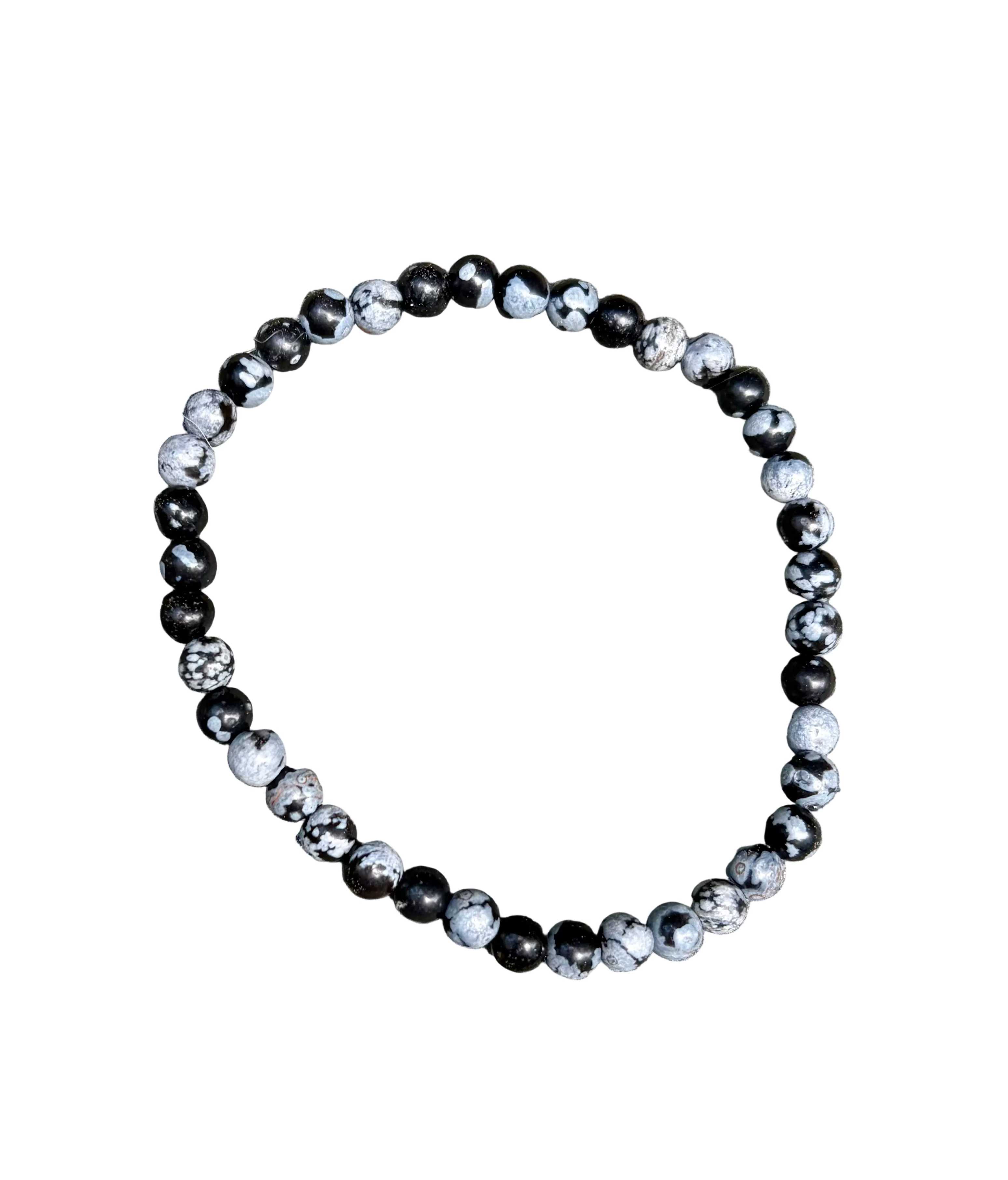 Snowflake Obsidian Bracelet