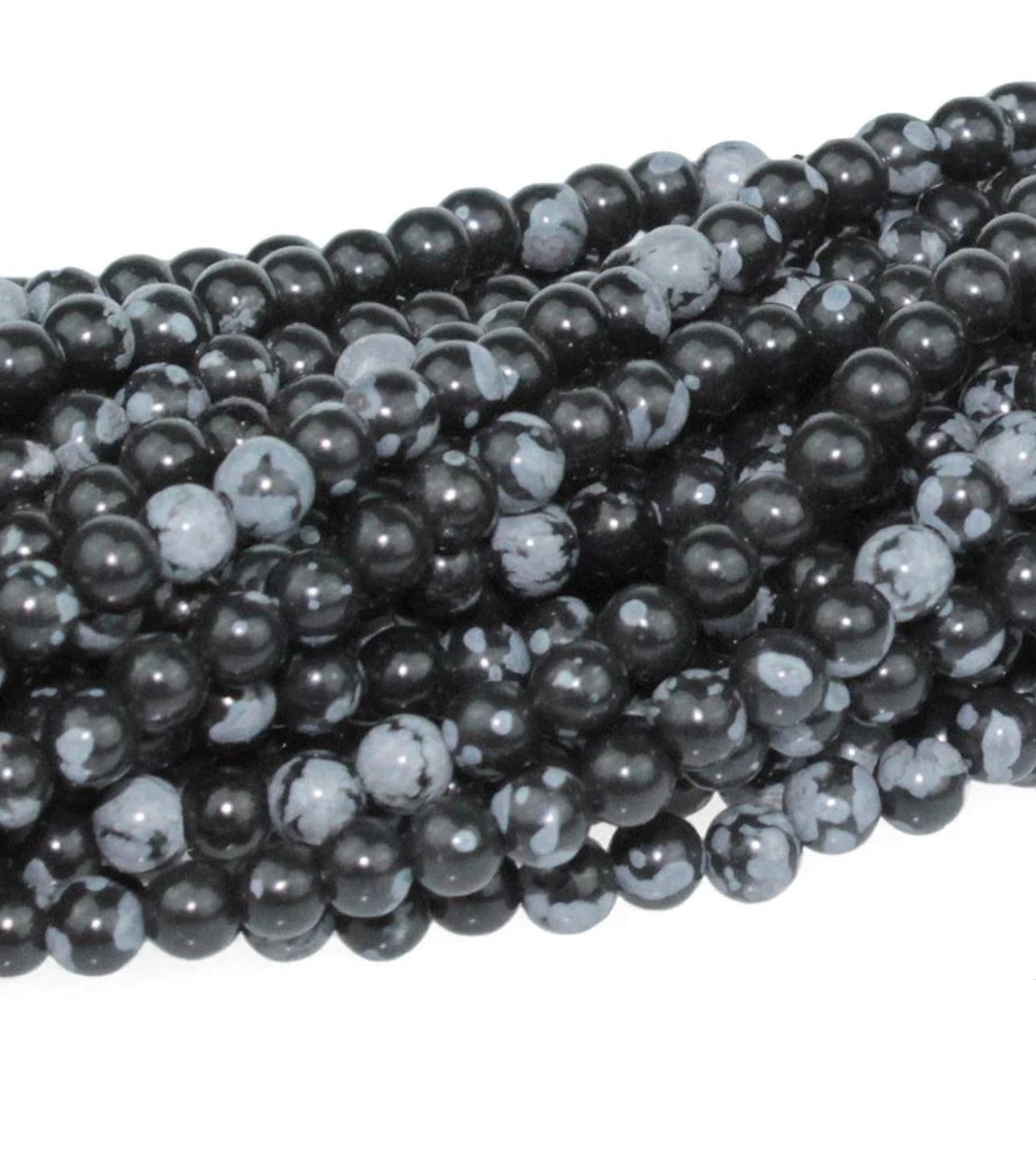 Snowflake Obsidian Bracelet